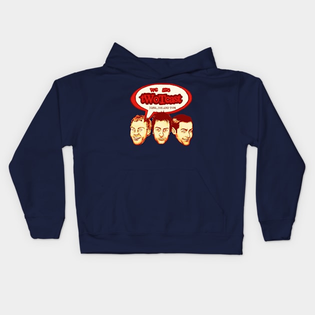 tWoTcast RED Kids Hoodie by tWoTcast